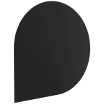 Gulvplate i stål 100×100 cm sort – mønster 1