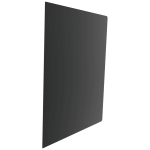 Gulvplate i stål 80×100 cm sort – mønster 6