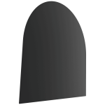 Gulvplate i stål 100×100 cm sort – mønster 3