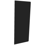 Gulvplate i stål 40×100 cm sort – mønster 7
