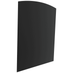 Gulvplate i stål 80×100 cm sort – mønster 8
